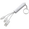 Route leuchtendes 3-in-1 Ladekabel mit Schlüsselanhänger - Topgiving