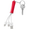 Route leuchtendes 3-in-1 Ladekabel mit Schlüsselanhänger - Topgiving