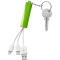 Route leuchtendes 3-in-1 Ladekabel mit Schlüsselanhänger - Topgiving