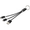 Metal 3-in-1 Ladekabel mit Schlüsselanhänger - Topgiving
