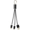Metal 3-in-1 Ladekabel mit Schlüsselanhänger - Topgiving