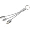 Metal 3-in-1 Ladekabel mit Schlüsselanhänger - Topgiving