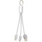 Metal 3-in-1 Ladekabel mit Schlüsselanhänger - Topgiving