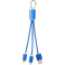 Metal 3-in-1 Ladekabel mit Schlüsselanhänger - Topgiving