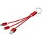 Metal 3-in-1 Ladekabel mit Schlüsselanhänger - Topgiving