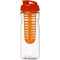 H2O Base 650 ml Sportflasche mit Klappdeckel und Infusor - Topgiving
