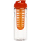 H2O Base 650 ml Sportflasche mit Klappdeckel und Infusor - Topgiving