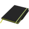 Noir Edge A5 Notizbuch mit farbigem Rand - Topgiving