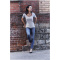 Bosey T-Shirt mit weitem Rundhalsausschnitt für Damen - Topgiving