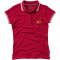 Deuce Poloshirt mit weißem Rand für Damen - Topgiving