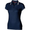 Deuce Poloshirt mit weißem Rand für Damen - Topgiving