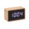 LED Tisch Uhr Bambus - Topgiving