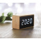 LED Tisch Uhr Bambus - Topgiving