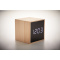 LED Tischuhr Bambus - Topgiving