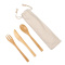 Bambus besteckset natural trip - Topgiving