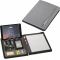 A4 schreibmappe aus kunstleder mit integrierter powerbank - Topgiving