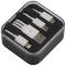 Kunststoffbox mit 3 in 1 usb-ladekabel - Topgiving