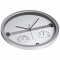 Wanduhr mit hygro - und thermometer, halbes display bedruckbar - Topgiving
