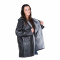 Zweifarbige phthalatfreie wende-regenjacke aus pvc - Topgiving