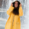 Zweifarbige phthalatfreie wende-regenjacke aus pvc - Topgiving