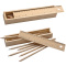 Holzbox mit 8 buntstiften und lineal - Topgiving
