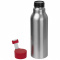 Trinkflasche aus aluminium mit silikondeckel, 600 ml - Topgiving