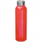 Trinkflasche transparent mit grauem deckel - Topgiving
