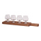 Senza taster plate with 4 glasses - Topgiving