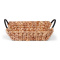 Senza rectangle hyacinth tray with handles - Topgiving