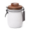 Senza candle light jar with wooden lid - Topgiving
