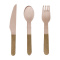 Senza wooden cutlery set of 12 pcs - Topgiving