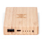 Brainz powerbank + wireless charger bamboo - Topgiving