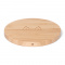 Brainz wireless charger circle bamboo - Topgiving