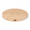 Brainz wireless charger circle bamboo - Topgiving