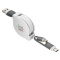 3-in-1 ladekabel mit aufroller - Topgiving